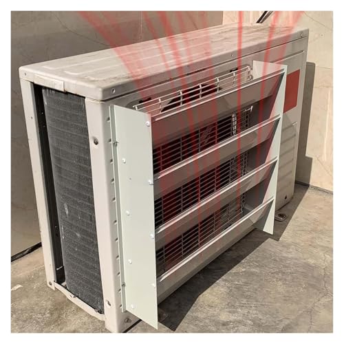 LSSHQ Außenklimaanlagen-Deflektor Universelle Schutzabdeckung für Wärmepump Windschutz Gegen Direktes Blasen, für Wärmepumpe/kondensator(65x65CM/25.6x25.6in) von LSSHQ