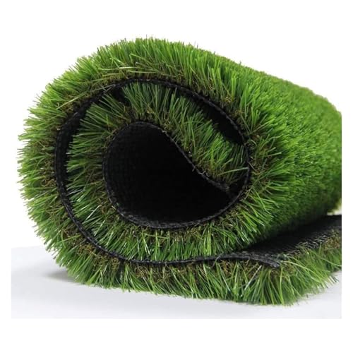 LSSHQ Gras Teppich Künstlich Kunstrasen Outdoor Rasenteppich Dauerhaftes Selbstentwässerungssystem, Hochwertige Kunstrasen Rasenteppich Rasenteppich(5x10ft) von LSSHQ