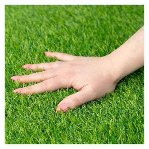 LSSHQ Kunstrasen Outdoor Rasenteppich Falsche Rasenmatten, für Garten Balkon Terrasse Wintergärten Wetterfest Mit Drainagefunktion Grass Täuschend Echter(5x10ft) von LSSHQ