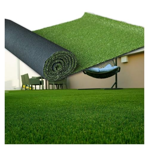 LSSHQ Kunstrasen Outdoor Rasenteppich Kunstgras für Haustiere Wetterfest Mit Drainagefunktion Grass, Wetterfest Rollrasen Grasmatte Weiche Textur(2x2m/6x6ft) von LSSHQ