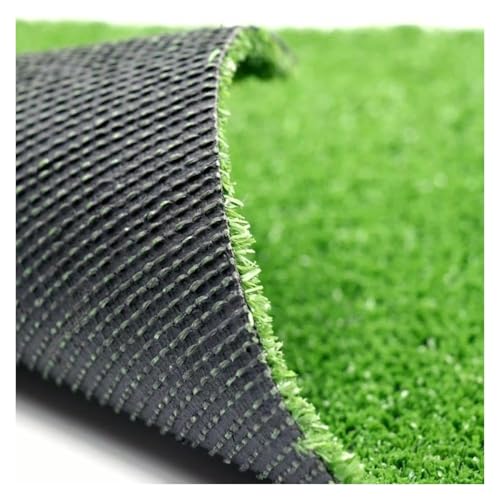 LSSHQ Outdoor Kunstrasen Matte in Grün Wetterfest Kunstgras für Haustiere, Wetterfest Mit Drainagefunktion Grass für Terrasse Innen Grüner Rasenteppich(5x8ft) von LSSHQ