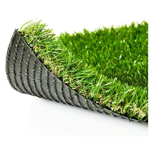 LSSHQ Outdoor Kunstrasen Matte in Grün Wetterfest Täuschend Echter UV-Beständig für Terrasse Balkon Außen Innen Grüner Rasenteppich Robust & Langlebig(1x5m/3x16ft) von LSSHQ
