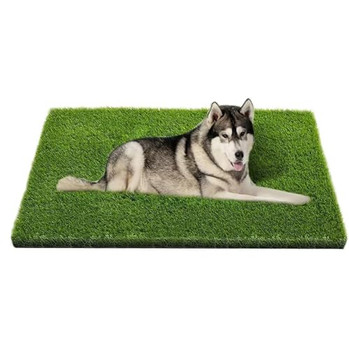 LSSHQ Outdoor Kunstrasen Matte in Grün Wetterfest UV-Beständig Rasenteppich Mit Drainage Noppen, für Terrasse Balkon Außen Innen Grüner Rasenteppich(2x12m/6x40ft) von LSSHQ