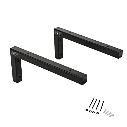 LST 2X Wandkonsole Waschtischhung Regalträger schwarz 300 mm Winkel von LST