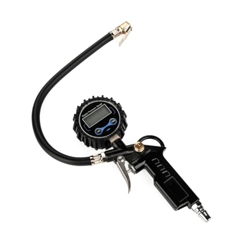 LST Diger Reifendruckprüfer mit LCD-Display und automatischer Abschaltung, Robuste Aluum-Konstruktion & Gischlauch, Präzise Messung bis 250 PSI, Für Auto, Motorrad, LKW LST Diger Reifendruckprüfer mit LCD-Display und automatischer Abschaltung, Robuste Aluum-Konstruktion & Gischlauch, Präzise Messung bis 250 PSI, Für Auto, Motorrad, LKW von LST