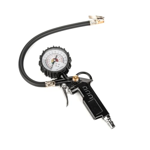 LST Präzisions Reifendruckprüfgerät Analog mit schützendem Gi, Langlebiger Reifenfüller mit Messing Clip-Anschluss, Großer Anzeigebereich bis 220 PSI/16 bar, für Auto, Motorrad & Trans LST Präzisions Reifendruckprüfgerät Analog mit schützendem Gi, Langlebiger Reifenfüller mit Messing Clip-Anschluss, Großer Anzeigebereich bis 220 PSI/16 bar, für Auto, Motorrad & Trans von LST