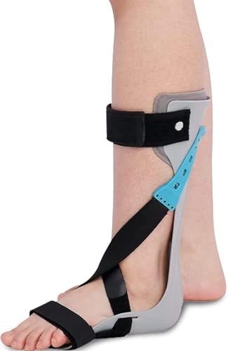 Knöchel-Fuß-Orthese, Fußtropfen-Stützorthese, Druckentlastung, für Fußtropfen-Schlaganfall-Hemiplegie-Sehne und Wadendehnung nach Links Left,XL(41-44) von LSWKG