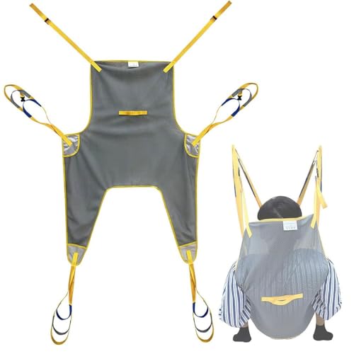 LSWKG Patientenlifter Hebegurt, Hebegurt für Toilettenpatienten,Stiege Treppenrutsche Transfer Gurt, Patient Lift Treppe Board, Aus Netzgewebe Mit Toilette Schlinge Design von LSWKG