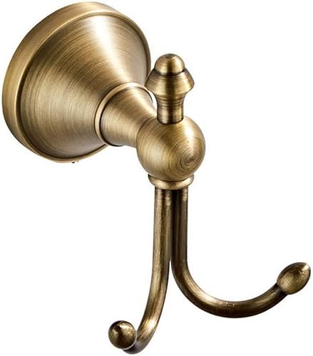 LSWYYP Doppelter Handtuchhaken, antikes Messing, Hornform, gebogene Handtuchhaken, Vintage-Stil, Wandmontage, Kleiderhaken, Bademantelhaken für Badezimmerzubehör, Braun LSWYYP Doppelter Handtuchhaken, antikes Messing, Hornform, gebogene Handtuchhaken, Vintage-Stil, Wandmontage, Kleiderhaken, Bademantelhaken für Badezimmerzubehör, Braun von LSWYYP