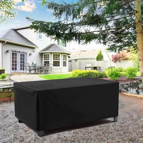 LSYALUCK 110x80x85cm Abdeckung Gartenmöbel Winterfest wasserdicht Winddicht, UV-Beständig 600D Oxford Alle Größen Gartenmöbel Hülle Gartenstühle Abdeckung Schutzhülle von LSYALUCK
