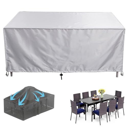 LSYALUCK Abdeckung für Gartenmöbel - 220x100x75cm Multi Größe Gartenmöbel Abdeckung wasserdichte Schutzhülle - 600D Abdeckhaube Gartentisch Rechteckig, Schutzhülle Tisch für Gartentisch Sitzgruppe LSYALUCK Abdeckung für Gartenmöbel - 220x100x75cm Multi Größe Gartenmöbel Abdeckung wasserdichte Schutzhülle - 600D Abdeckhaube Gartentisch Rechteckig, Schutzhülle Tisch für Gartentisch Sitzgruppe von LSYALUCK