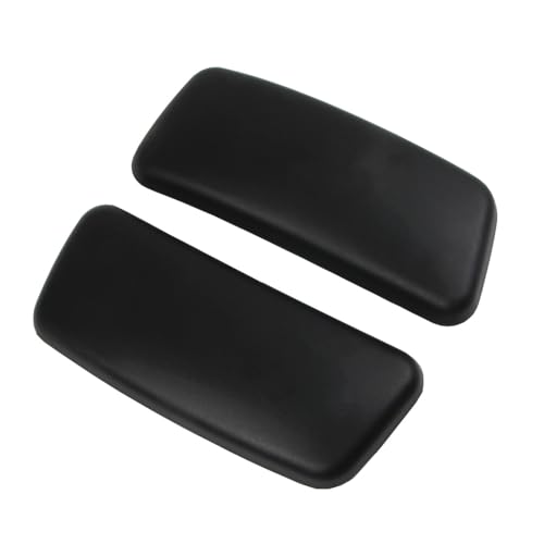 LSYHHXC Arm Pads Caps Ersatz for Büro Home Computer Stuhl 1 Paar Schwarz Grau Farbe Armlehne Oberfläche Möbel Teile(Black) von LSYHHXC