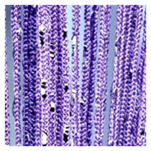LSYHHXC Perlenvorhang Kristallvorhang Flash Line Glänzend Quaste String Türvorhang Fenster Raumteiler Home Decoration 641(Color:Purple) von LSYHHXC