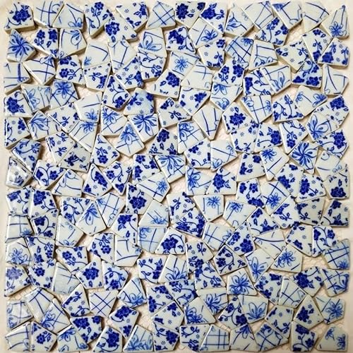 Mosaikfliese 100 g Mosaikfliesen, gemischte Farben, ovale Steine, DIY-Kunst, Mosaikherstellung for Bastelarbeiten, kreatives Hobby, Heim- und Wanddekoration 46 (Color : 9) von LSYHHXC