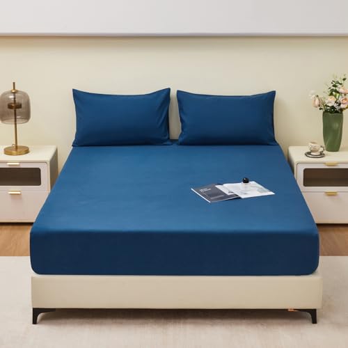 LSZHBSL Inkontinenz spannbettlaken 80 x 200 cm Bettlaken aus Baumwolle Atmungsaktiv und schweißfrei Nässeschutz Spannbetttücher für Hohe Matratze bis 30 cm von LSZHBSL
