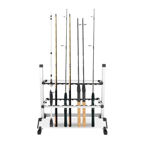 24 Ruten Angelruten Stark Aluminium Rutenhalter Angeln Rutenständer Light Weight von LSskm