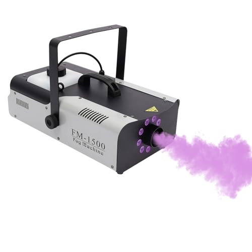 LSskm 1500 Watt RGB 3in1 DMX LED Nebel- & Nebelmaschine mit Funkfernbedienung DEU von LSskm