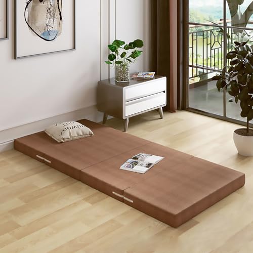 LSyySy Memory-Foam-Matratzenauflage, tragbare Boden-Isomatte für Reisen und Gäste, mit waschbarem Bezug LSyySy Memory-Foam-Matratzenauflage, tragbare Boden-Isomatte für Reisen und Gäste, mit waschbarem Bezug von LSyySy
