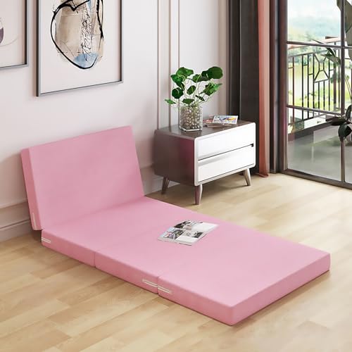 LSyySy Memory-Foam-Matratzenauflage, tragbare Boden-Isomatte für Reisen und Gäste, mit waschbarem Bezug LSyySy Memory-Foam-Matratzenauflage, tragbare Boden-Isomatte für Reisen und Gäste, mit waschbarem Bezug von LSyySy