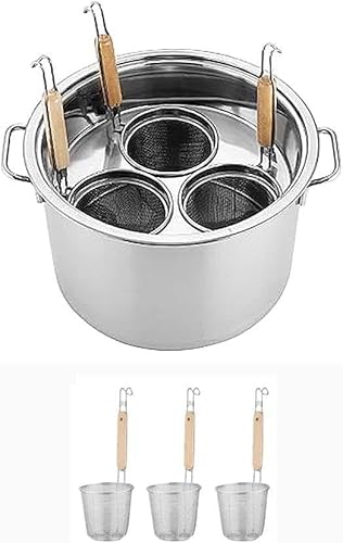 LSyySy Pasta Cooker Insert Set Commercial Stainless Supppots with Divider and Colander Strainer Multipots Cooking Tool Kitchen Noodle Boiler Bucket for Pasta, Noodles, Veggies LSyySy Pasta Cooker Insert Set Commercial Stainless Supppots with Divider and Colander Strainer Multipots Cooking Tool Kitchen Noodle Boiler Bucket for Pasta, Noodles, Veggies von LSyySy