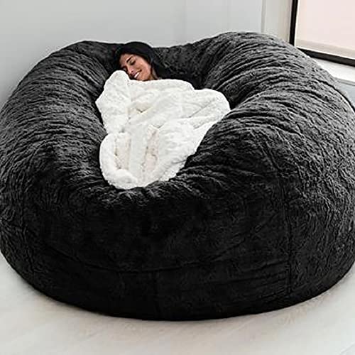 LSyySy Sitzsack aus Kunstfell, luxuriöser Sitzsack für Erwachsene, 1,5 m, 1,8 m, 2,1 m, sehr weicher Sitzsack (ohne Füllung) von LSyySy