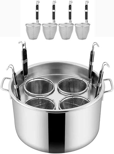 Pasta Cooker Insert Set Commercial Stainless Supppots with Divider and Colander Strainer Multipots Cooking Tool Kitchen Noodle Boiler Bucket for Pasta, Noodles, Veggies Pasta Cooker Insert Set Commercial Stainless Supppots with Divider and Colander Strainer Multipots Cooking Tool Kitchen Noodle Boiler Bucket for Pasta, Noodles, Veggies von LSyySy