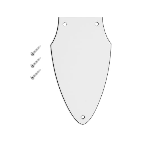 LT Easiyl 1 x 3-lagiges weißes Gitarren-Pickguard kompatibel mit Gibson Flying V-Ausschnitt-Anpassungsstababdeckung, Gitarrenzubehör, weiß, schwarz, weiß, dreischichtig, E-Gitarre LT Easiyl 1 x 3-lagiges weißes Gitarren-Pickguard kompatibel mit Gibson Flying V-Ausschnitt-Anpassungsstababdeckung, Gitarrenzubehör, weiß, schwarz, weiß, dreischichtig, E-Gitarre von LT Easiyl