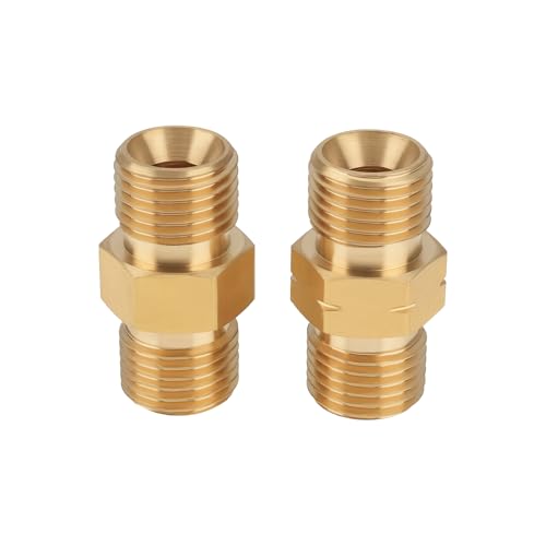 LT Easiyl 2 PCS 9/16"-18 Schweißschlauchkupplungsadapter Messing LH Kupplung Und RH Kupplung für Sauerstoff Acetylen Doppelschlauchanschluss-Set LT Easiyl 2 PCS 9/16"-18 Schweißschlauchkupplungsadapter Messing LH Kupplung Und RH Kupplung für Sauerstoff Acetylen Doppelschlauchanschluss-Set von LT Easiyl