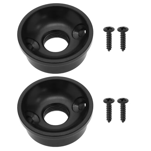 LT Easiyl 2 Stück M9 Gitarre Klinkenbuchse Gitarre Eingangsbuchse Gitarre Jack Socket inkl. Schrauben für E-Gitarre Telecaster-Gitarren Metall, Metrisches Gewinde, Schwarz LT Easiyl 2 Stück M9 Gitarre Klinkenbuchse Gitarre Eingangsbuchse Gitarre Jack Socket inkl. Schrauben für E-Gitarre Telecaster-Gitarren Metall, Metrisches Gewinde, Schwarz von LT Easiyl