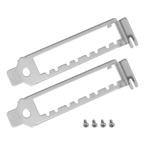 LT Easiyl 2 Stück Netzwerkkarten-Halterung mit Niedrigem Profil Und 4 Schrauben Kompatibel mit Intel X710-DA4 I350-F4 LT Easiyl 2 Stück Netzwerkkarten-Halterung mit Niedrigem Profil Und 4 Schrauben Kompatibel mit Intel X710-DA4 I350-F4 von LT Easiyl