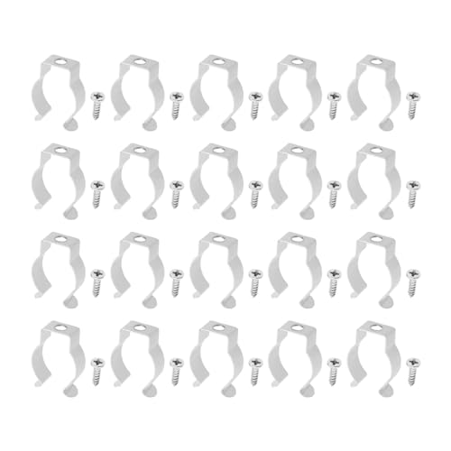 LT Easiyl 20 Stück T5 Edelstahl-Rohrschelle U-Clips Halterung für LED-Lichtröhren, Silber LT Easiyl 20 Stück T5 Edelstahl-Rohrschelle U-Clips Halterung für LED-Lichtröhren, Silber von LT Easiyl