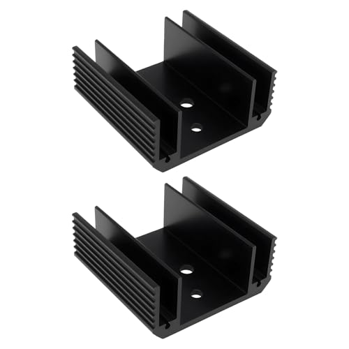 LT Easiyl 2x Eloxiertem Aluminium Kühlkörper 50x50x22mm Passt TO-3 Transistor Spannung Regler Thyristor Schwarz LT Easiyl 2x Eloxiertem Aluminium Kühlkörper 50x50x22mm Passt TO-3 Transistor Spannung Regler Thyristor Schwarz von LT Easiyl