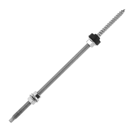 LT Easiyl 4 Stück Stockschrauben 304 Edelstahl Höhenverstellbar Solar Stockschrauben für Photovoltaik Solarbefestigung auf Gebäudächern, M10x300mm LT Easiyl 4 Stück Stockschrauben 304 Edelstahl Höhenverstellbar Solar Stockschrauben für Photovoltaik Solarbefestigung auf Gebäudächern, M10x300mm von LT Easiyl