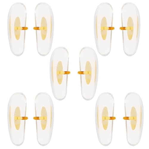 LT Easiyl 5 Paar Ersatz Nasenpads 16mm Ersatz Nasenpads für Brillen Kompatibel mit Ray Ban3025 3447 3016 3030 3026 Golden von LT Easiyl
