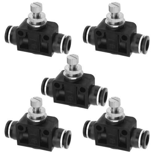 LT Easiyl 5 Stück 8 Mm Rohr-Außendurchmesser Luftstrom-Steuerventil-Verbindung Pneumatischer Geschwindigkeitsregler Drosselventil Geschwindigkeitsregelventil Push-to-Connect-Anschluss LT Easiyl 5 Stück 8 Mm Rohr-Außendurchmesser Luftstrom-Steuerventil-Verbindung Pneumatischer Geschwindigkeitsregler Drosselventil Geschwindigkeitsregelventil Push-to-Connect-Anschluss von LT Easiyl
