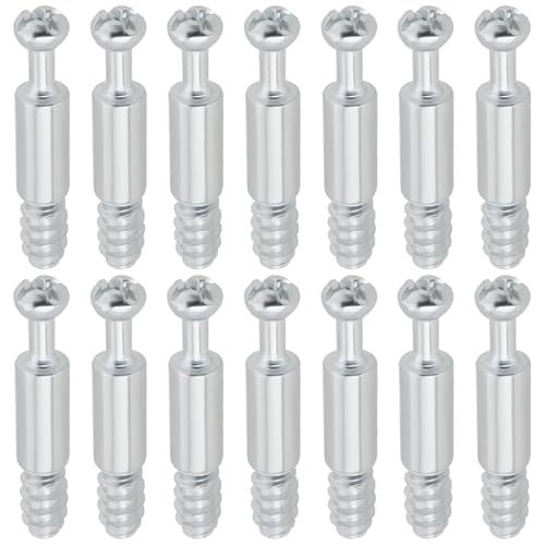 LT Easiyl 50 Stück M6 Nockenschloss, Dübel, Gewindeschrauben, Dübel, verzinktes Eisen, Möbelbefestigungsbolzen, Silber, für Möbelrahmen, Schränke, Holzbretter, Verbindungsschrauben LT Easiyl 50 Stück M6 Nockenschloss, Dübel, Gewindeschrauben, Dübel, verzinktes Eisen, Möbelbefestigungsbolzen, Silber, für Möbelrahmen, Schränke, Holzbretter, Verbindungsschrauben von LT Easiyl