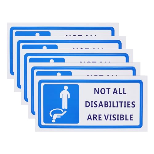 LT Easiyl Aufkleber mit Aufschrift "Not All Disabilities Are Visable", groß, 90 x 200 mm, für Transport und öffentliche Sicherheit, Auto-Aufkleber, 5 Stück LT Easiyl Aufkleber mit Aufschrift "Not All Disabilities Are Visable", groß, 90 x 200 mm, für Transport und öffentliche Sicherheit, Auto-Aufkleber, 5 Stück von LT Easiyl