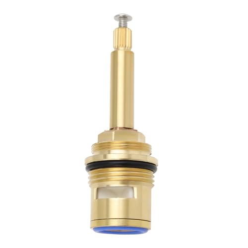 LT Easiyl BSP 1,9 cm (3/4 Zoll) blaues Messing Dusch-/Badewannenarmatur-Ventilkartusche mit Vierteldrehung 20 Teet Keramik-Wasserhahn-Kartusche für Küche, Badezimmer, Waschräume (im Uhrzeigersinn von LT Easiyl
