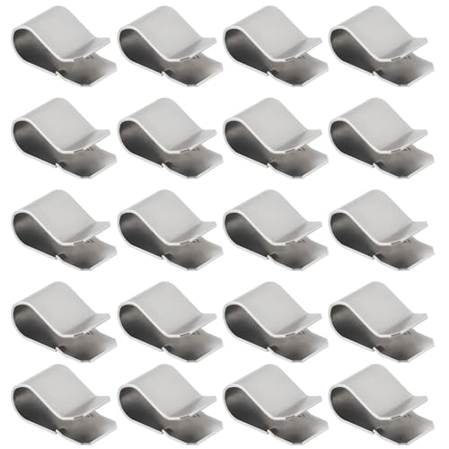 LT Easiyl Befestigungsklammern aus Edelstahl Halteklammer Lichtschachtgitter Federklammer 21,4 X 12 Mm U-Clip Silberfarben für 3,5 Mm Rohr 30 Stück LT Easiyl Befestigungsklammern aus Edelstahl Halteklammer Lichtschachtgitter Federklammer 21,4 X 12 Mm U-Clip Silberfarben für 3,5 Mm Rohr 30 Stück von LT Easiyl