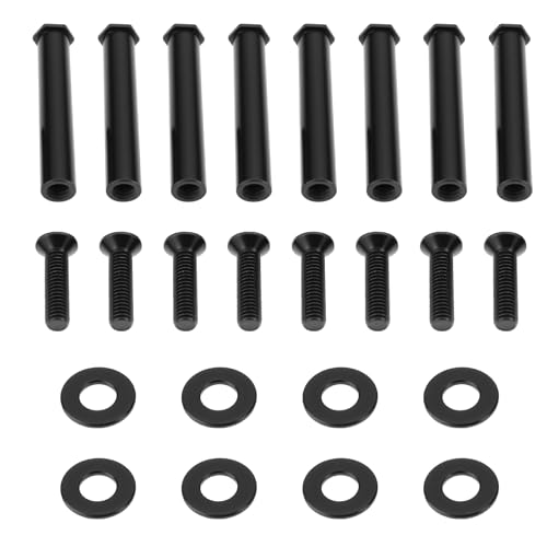 LT Easiyl Befestigungsschrauben für Gehäuselüfter, Modell WT01, geeignet für PC, Schwarz, 8 Stück von LT Easiyl