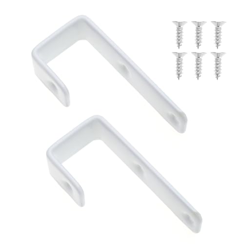 LT Easiyl Haken für Bettleiter mit PVC-Beschichtung – J-Haken aus robustem Metall für Etagenbetten, Zwischenböden und Leitern, Weiß, 2 Stück LT Easiyl Haken für Bettleiter mit PVC-Beschichtung – J-Haken aus robustem Metall für Etagenbetten, Zwischenböden und Leitern, Weiß, 2 Stück von LT Easiyl