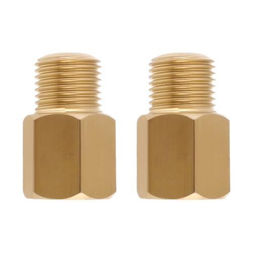 LT Easiyl Messingadapter 1/8 BSPT männlich auf 1/8-27 NPT weiblich, Messingrohrverschraubung, Reduzieradapter für Manometer, 0,095 x 0,5 x 0,8 Zoll, 2 Stück LT Easiyl Messingadapter 1/8 BSPT männlich auf 1/8-27 NPT weiblich, Messingrohrverschraubung, Reduzieradapter für Manometer, 0,095 x 0,5 x 0,8 Zoll, 2 Stück von LT Easiyl