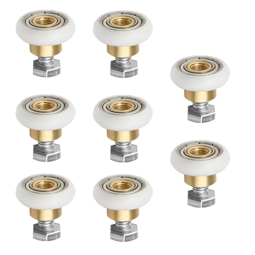 LT Easiyl 8 Stück Duschtür-Nylon-Lagerrollen, Badezimmer-Glastür-Ersatz mit Schrauben, Schiebetüren, geeignet für Massageräume und Badezimmer, 20 mm LT Easiyl 8 Stück Duschtür-Nylon-Lagerrollen, Badezimmer-Glastür-Ersatz mit Schrauben, Schiebetüren, geeignet für Massageräume und Badezimmer, 20 mm von LT Easiyl