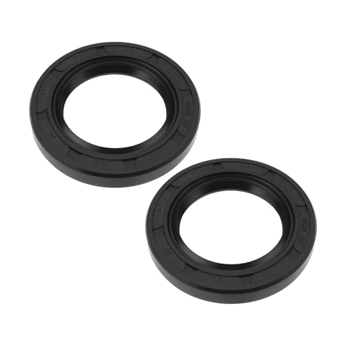 LT Easiyl Öldichtung, metrische Wellendichtring, TC, Doppellippen, Gummidichtung für abgedichtete Lager, Maschinen, Automobil, Hydraulikausrüstung, 30 x 47 x 7 mm, Schwarz, 2 Stück von LT Easiyl
