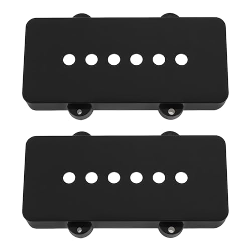 LT Easiyl Tonabnehmerabdeckungen, 51,3 mm, kompatibel mit Fender-Jazzmaster-Gitarren, Schwarz, 2 Stück LT Easiyl Tonabnehmerabdeckungen, 51,3 mm, kompatibel mit Fender-Jazzmaster-Gitarren, Schwarz, 2 Stück von LT Easiyl