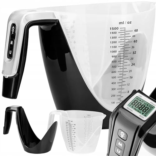LTC Lamex Elektrische Waage - Präzisionsküchenwaage mit Schüssel (Messbereich von 1g bis 5kg) - beschädigungssicher - klare Digitalwaage - 5 Messmodi - Schwarz von LTC