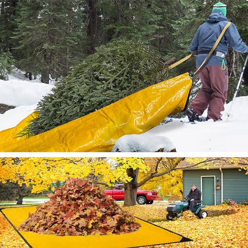 LTCANOPY Abdeckplane 3 x 4,5 m - 220g/m², Doppelte Planenabdeckung mit Reißverschluss, wasserdichte Plane mit Metallösen und verstärkten Kanten, für Camping-Planen, Brennholzplanen, laubsammler von LTCANOPY