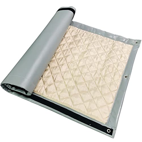 LTCANOPY Sound Barrier Die Schallschutzmatte LäRmschutzwand Schalldämmung Zur Schallschutzzaun Auf Baustellen, StraßEn,Fabriken,Sportplätzen Schallschutz Acoustic Insulation 200x100cm(Grau) von LTCANOPY