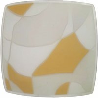 Matt gebogenes quadratisches Glas amber 30x30cm Ltde 3548 von LTDE