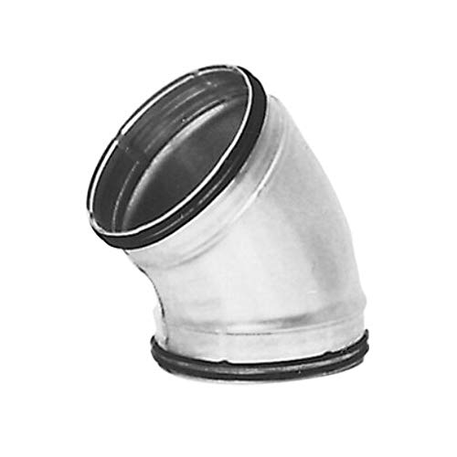 Bogen Winkel 45° DN 80 bis 450 mm Lippendicht.Wickelfalzrohr (DN 125 mm) von LTH-Hanse
